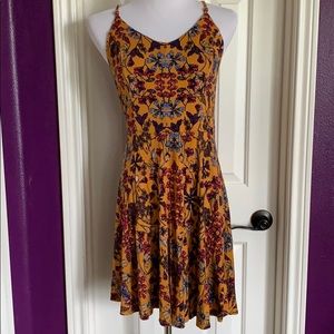 Yellow floral dress